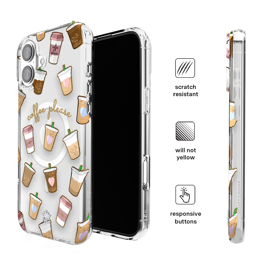 Premium Coffee First iPhone Case - Durable & Stylish Phone Cover for iPhone - Perfect for Coffee Lovers & Daily Use