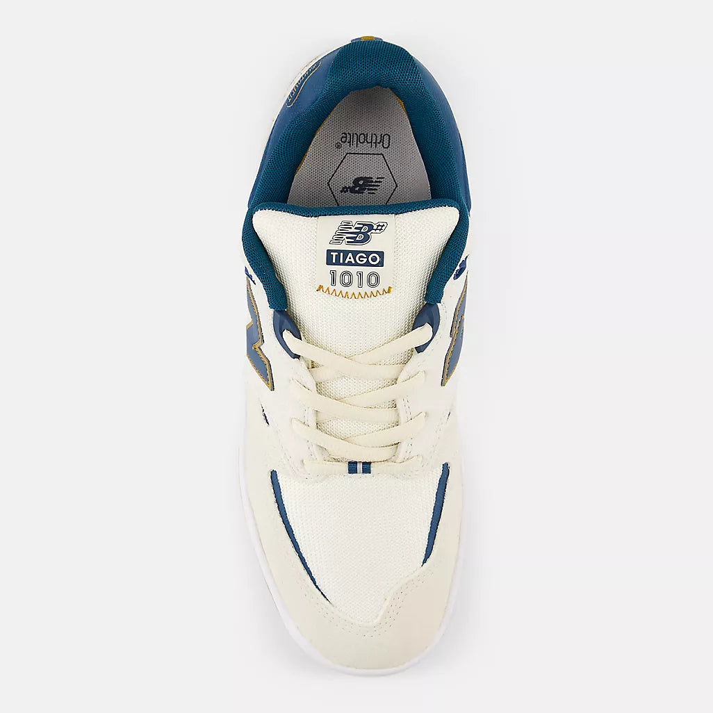 New Balance Numeric NM1010BL Tiago Lemos Skate Shoes - Sea Salt/Teal Color | Durable & Comfortable for Street Skating & Casual Wear
