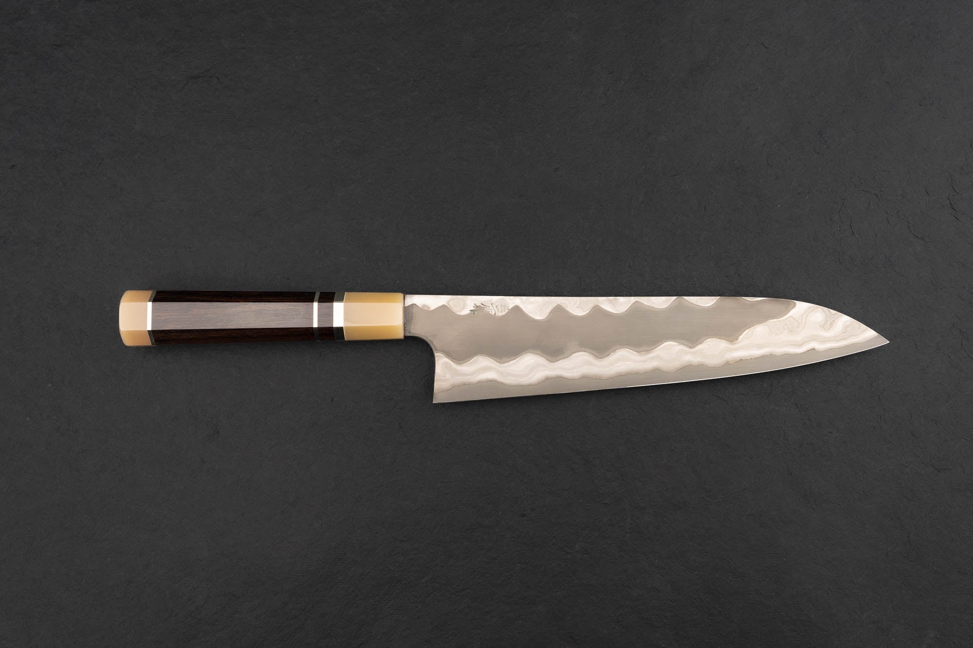 Nigara Aogami Super Blue Steel Damascus Gyuto Chef Knife 240mm - Premium Japanese Kitchen Knife for Sushi, Meat Cutting & Professional Cooking