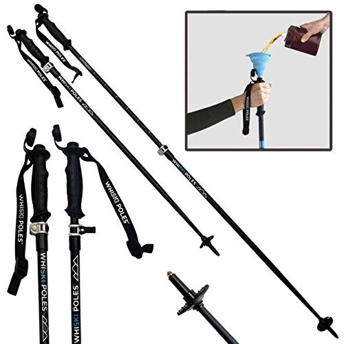 SKI Pole Flask 2.0 - Insulated Stainless Steel Water Bottle for Skiing & Outdoor Sports - Perfect Gift for Skiers & Winter Enthusiasts - One Size Fits All with Free Collapsible Funnel - Great for Ski Trips, Hiking & Cold Weather Adventures