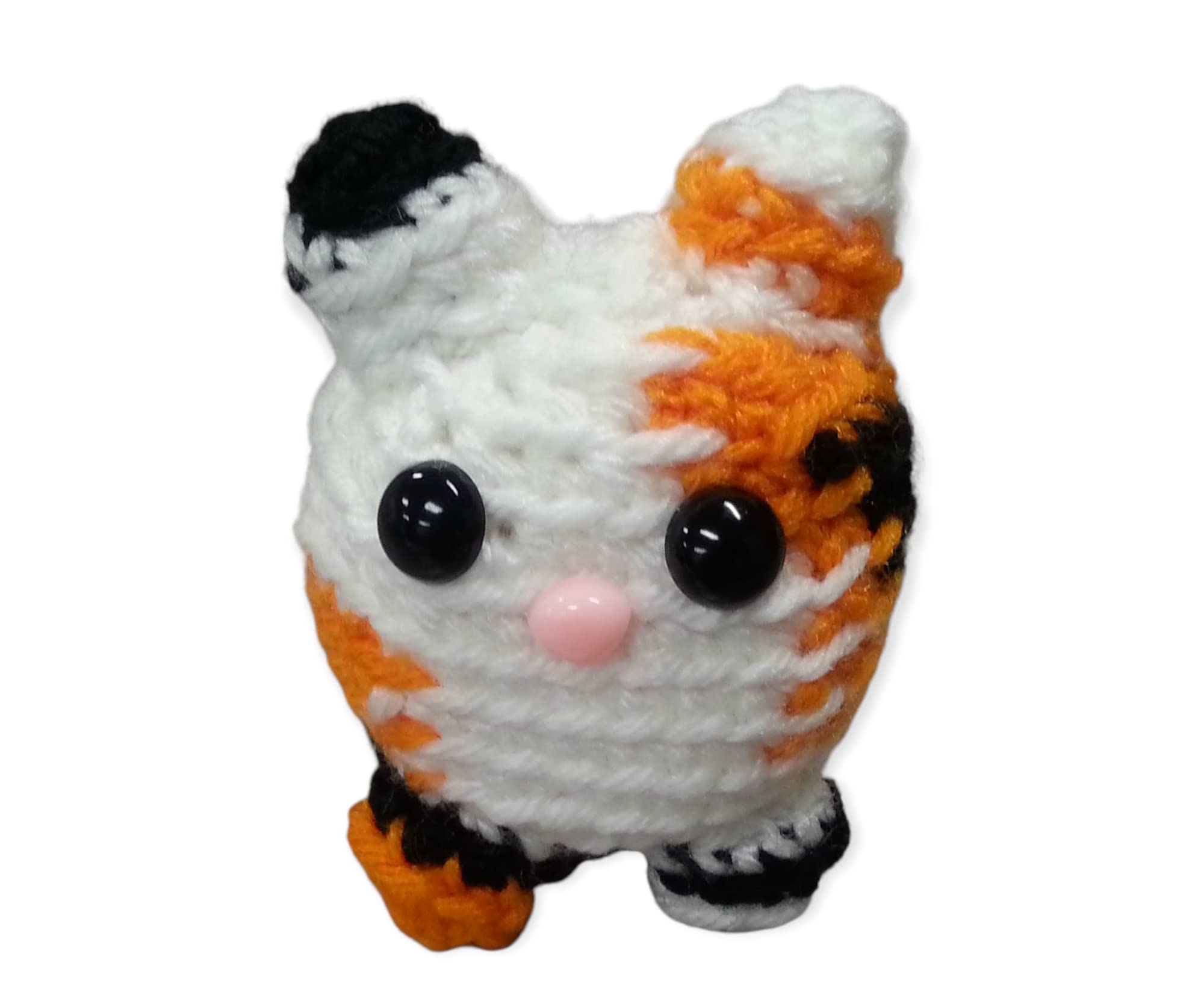 Handmade Amigurumi Crochet Cat Plush Toy - Soft & Cuddly Stuffed Animal Gift for Kids, Cat Lovers - Perfect for Nursery Decor, Birthday Presents & Collectibles