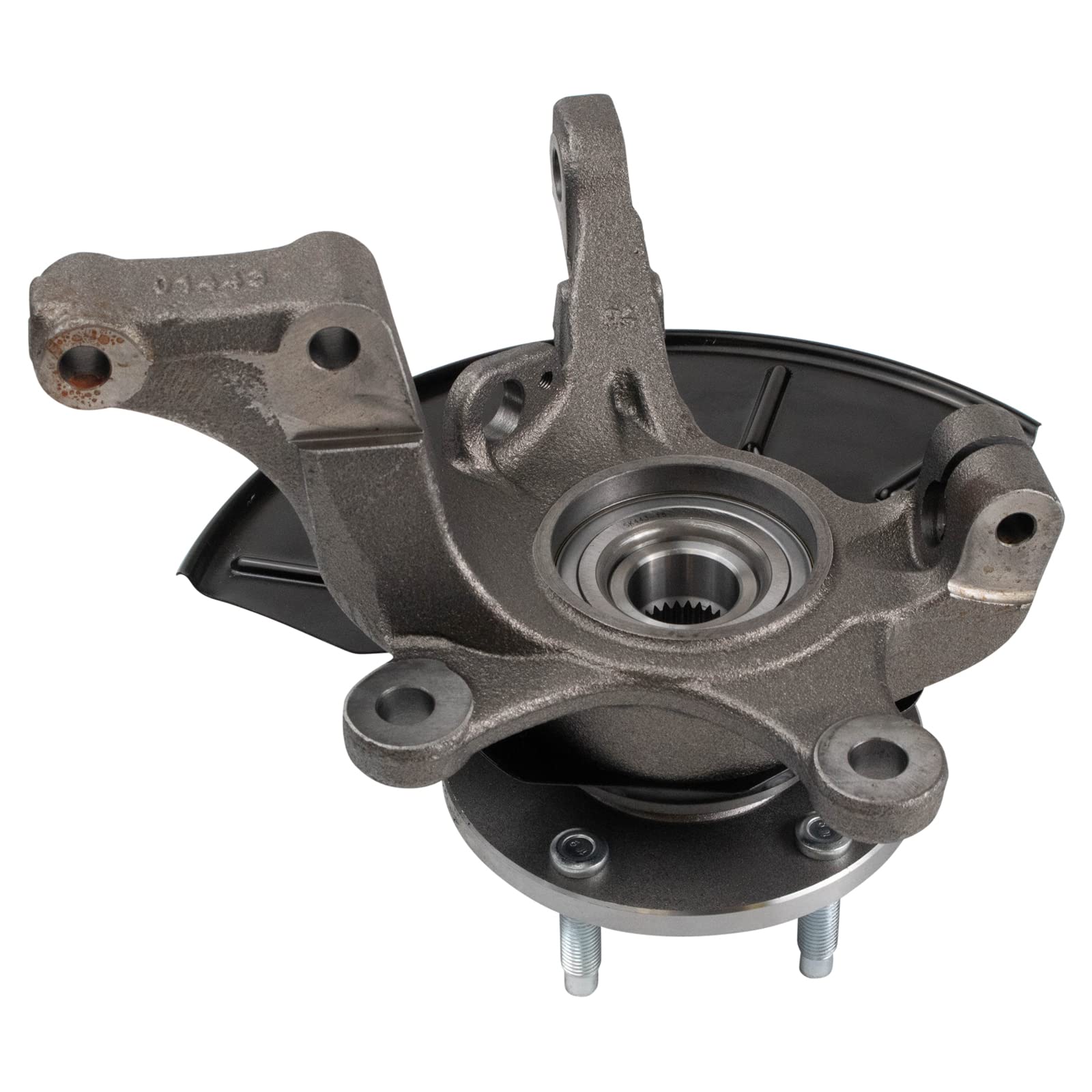 TRQ Front Wheel Bearing & Hub Assembly with Knuckle RH Compatible with Ford Mercury Mazda - Durable Replacement for Smooth Ride & Enhanced Vehicle Performance