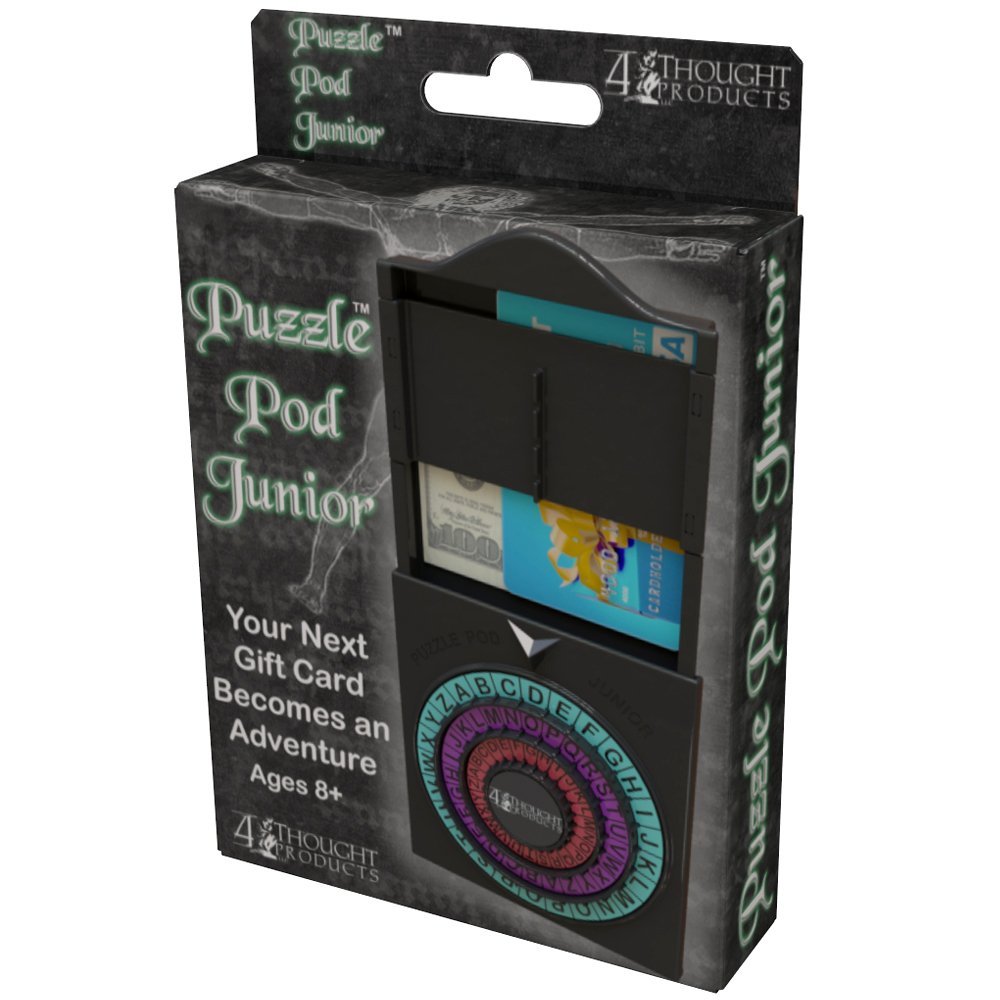 Puzzle Pod Junior - Creative Gift Card Puzzle Box & Money Holder | Brain Teaser Game for Kids & Teens | Perfect for Birthdays, Holidays & Secret Santa Gifts