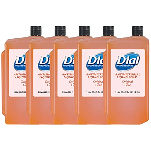 Natural Liquid Hand Soap with Essential Oils - Cruelty Free, Eco Friendly Daily Hand Wash (33.8 Fl Oz, 5 Pack) - Original Gold Scent for Home, Kitchen & Office Use