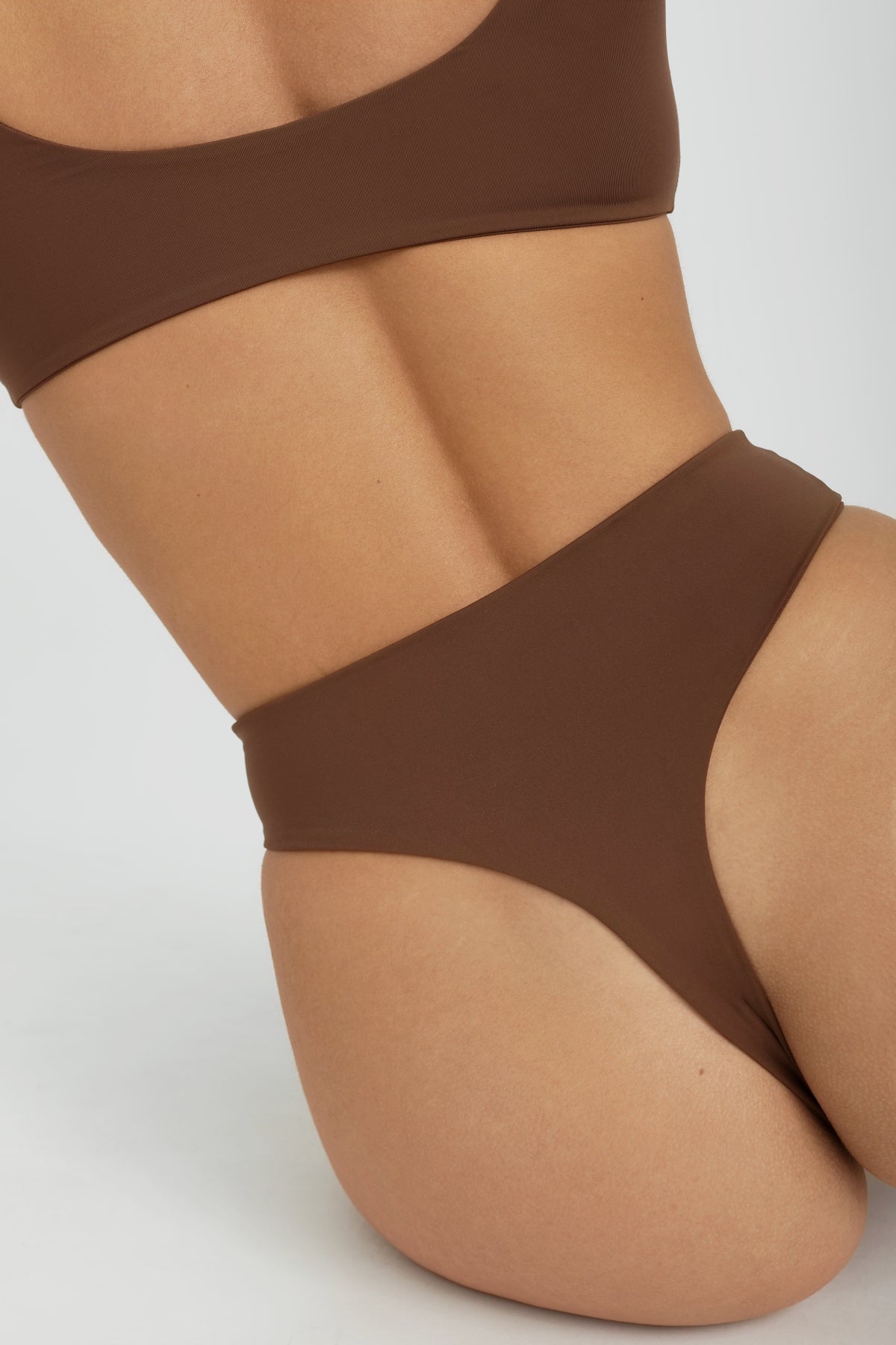 Kai High Waist Leggings for Women - Chocolate Brown - Comfortable Yoga Pants for Workout, Running & Lounge Wear