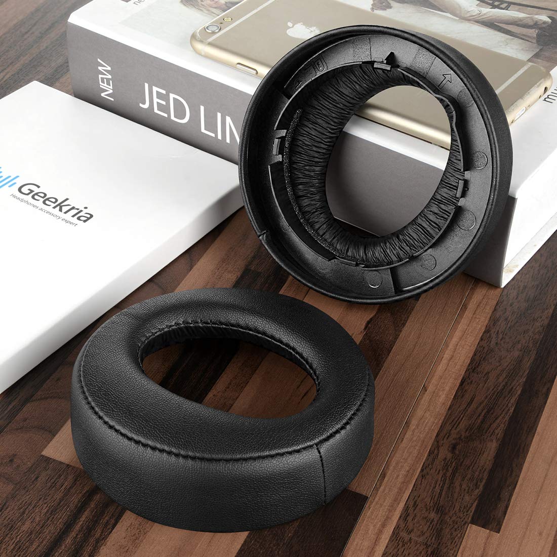 Geekria Replacement Ear Pads for Sony PlayStation Platinum Wireless Headset - Soft Memory Foam Cushions for PS4 Headphones - Comfortable Gaming Ear Cups (Black) - Perfect for Long Gaming Sessions & Noise Isolation