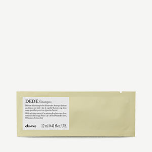 Dede Shampoo Sachet - Travel Size Hair Care for Women & Men - Portable Single Use Shampoo Packets for Gym, Camping & Hotels