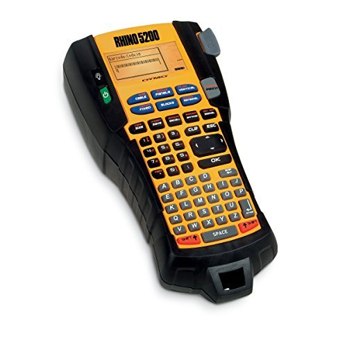 Rhino 5200 Handheld Thermal Transfer Label Printer - Portable Barcode Label Maker for Retail, Shipping & Inventory Management