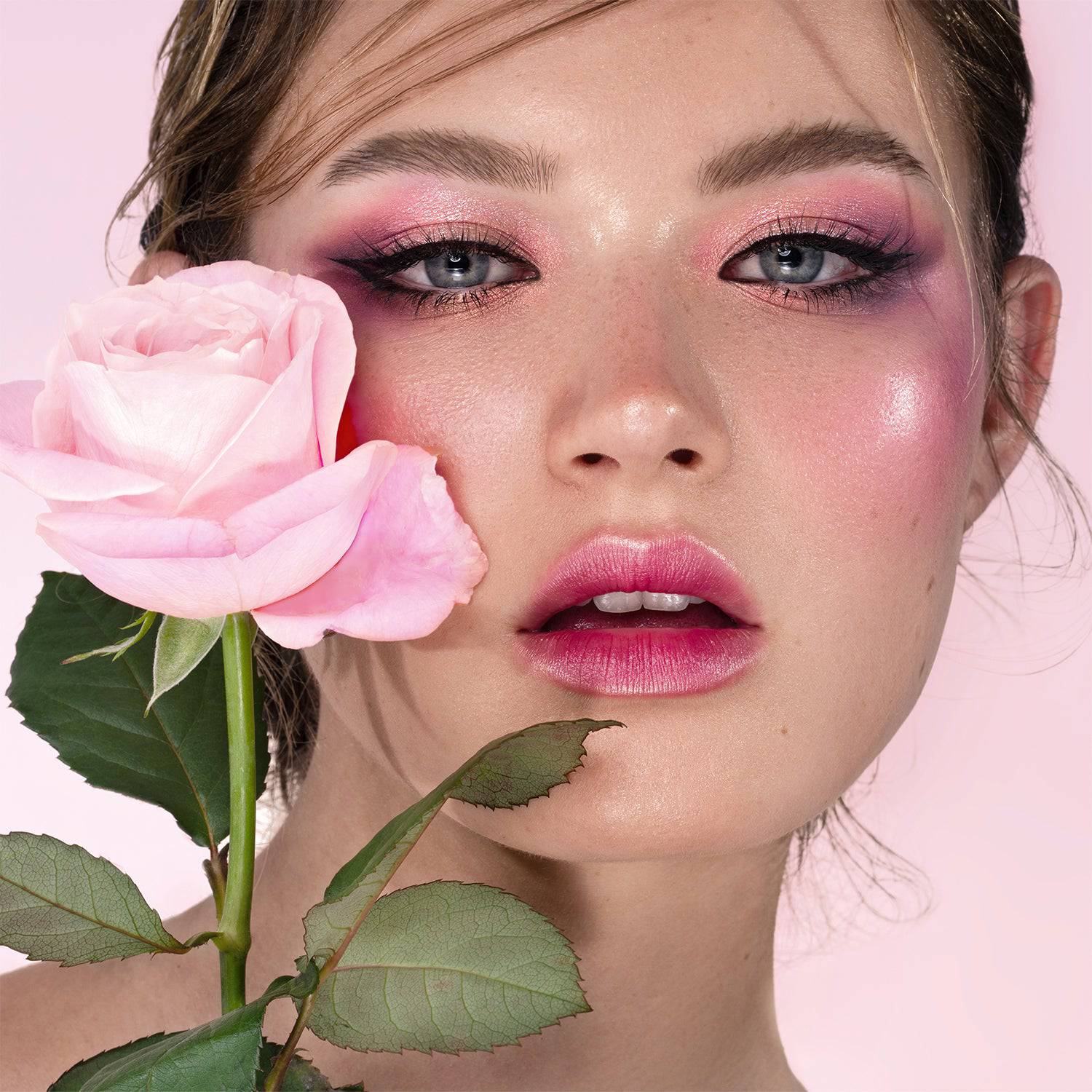 Mini Rose Eyeshadow Palette - 12 Pigmented Matte & Shimmer Shades for Day & Night Makeup Looks | Perfect for Bridal, Party & Everyday Wear