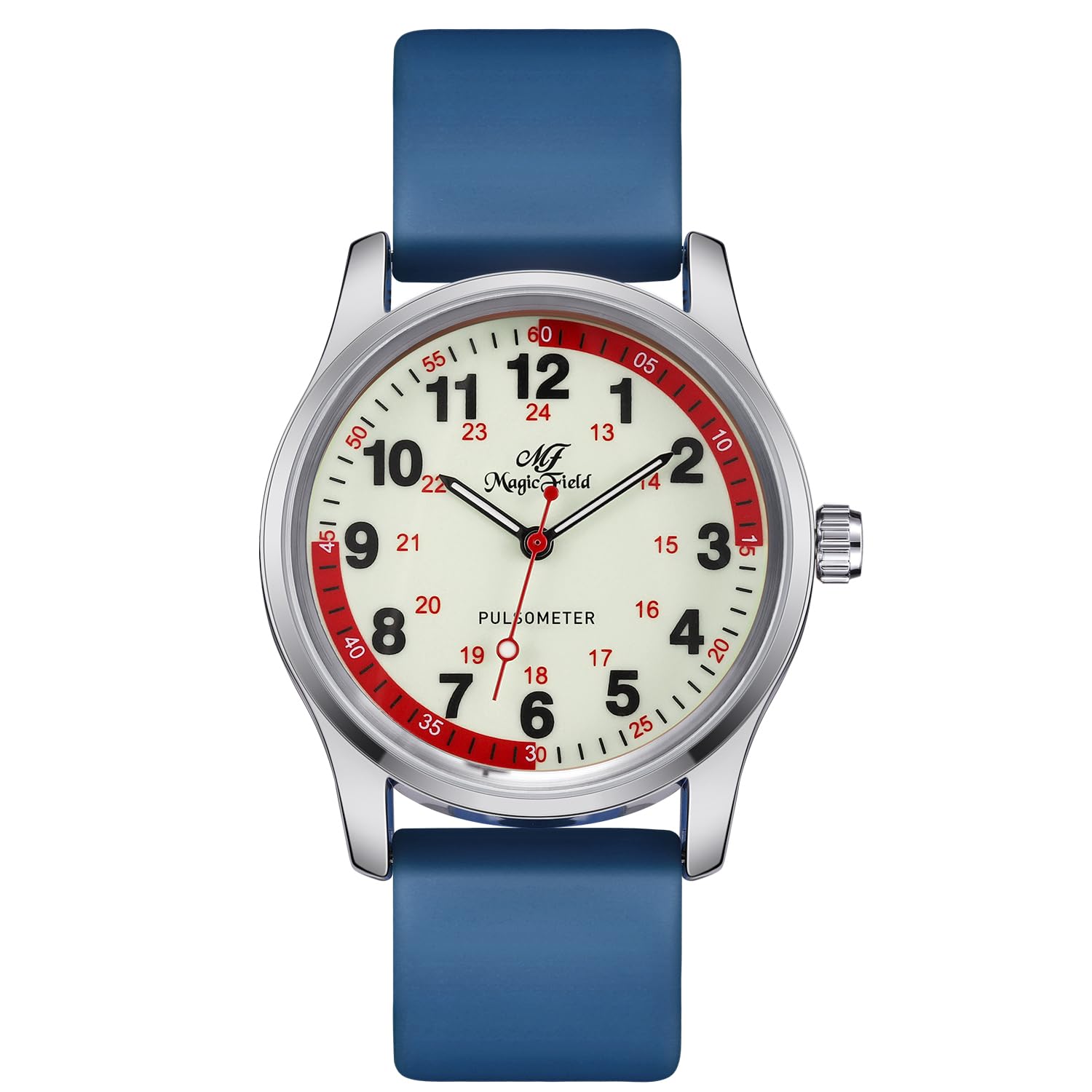 SIBOSUN Nurse Watch - Easy to Read Analog Quartz Wristwatch with Luminous Hands, Waterproof & Quick Release Silicone Strap for Medical Professionals, Students, Doctors | Perfect for Hospital Shifts, Clinical Rotations & Night Duty