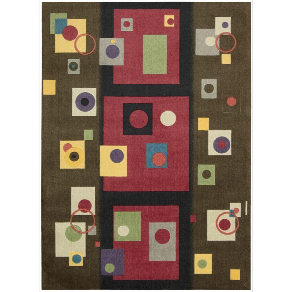 Nourison Modern Art Chestnut 4' x 6' Area Rug - Easy Cleaning, Non-Shedding, Stain Resistant - Perfect for Bedroom, Living Room, Dining Room & Kitchen Decor (4x6 ft) - Adds Style to Home, Office or Dorm Room