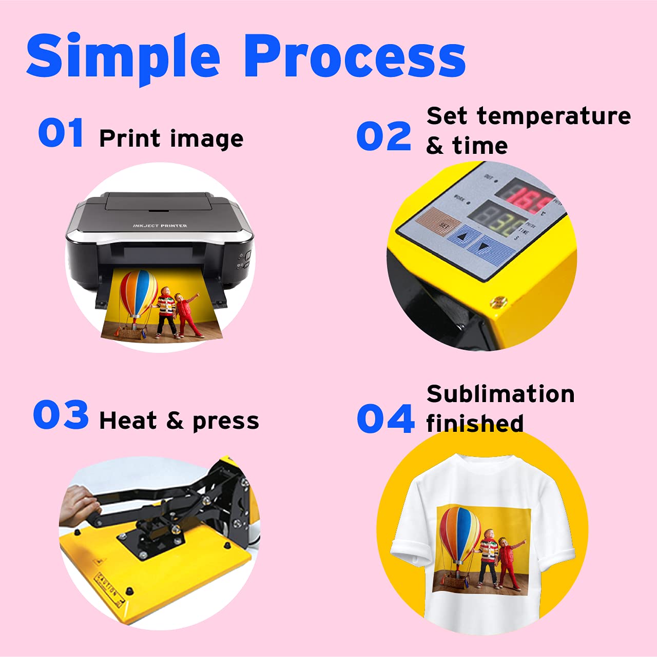 Premium Sublimation Transfer Paper 100 Sheets 8.5