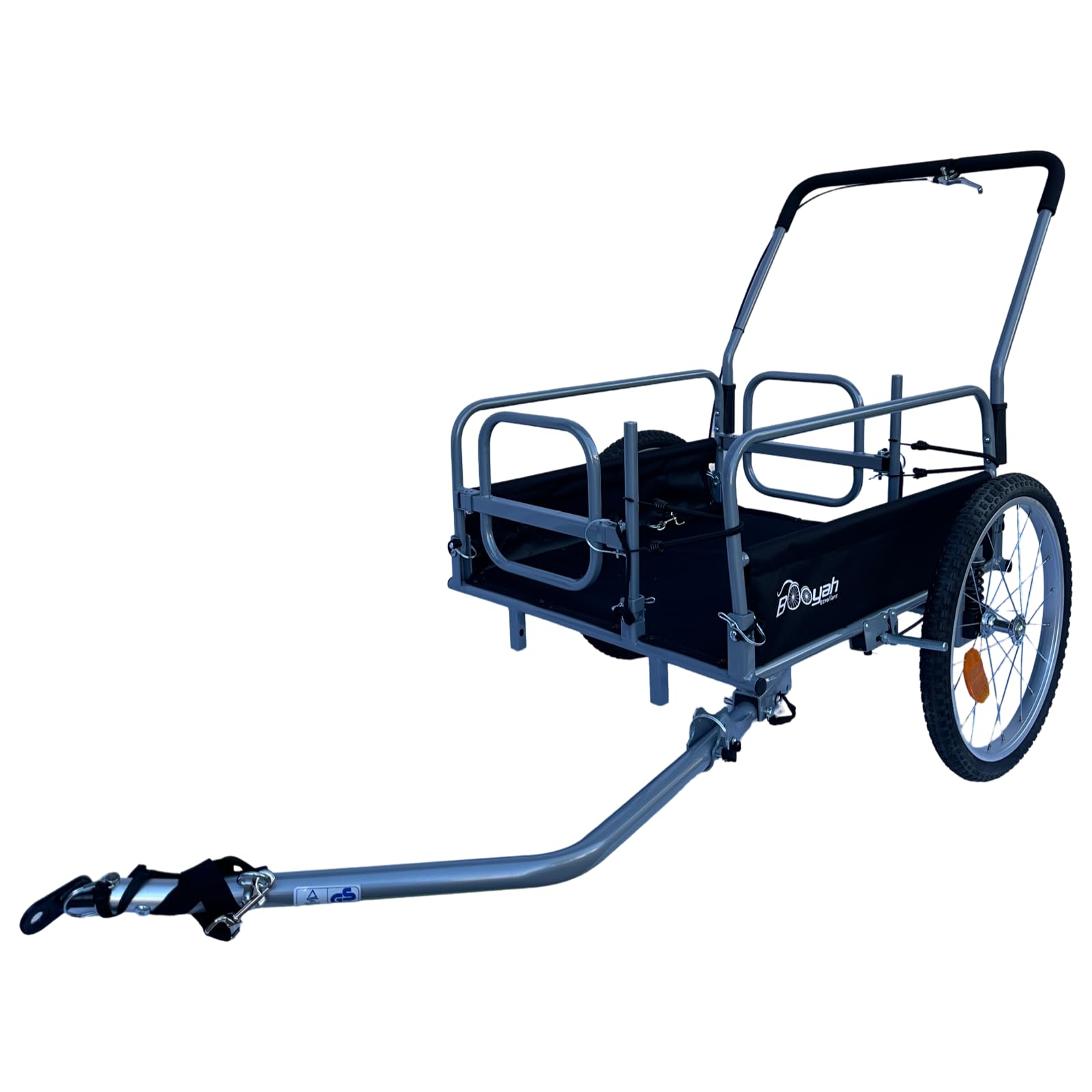 Booyah’s All-Terrain Cargo Stroller & Bike Trailer - Heavy Duty Suspension for Beach, Sports, and Outdoor Adventures - Perfect for Family Outings, Grocery Hauling, and Active Lifestyles