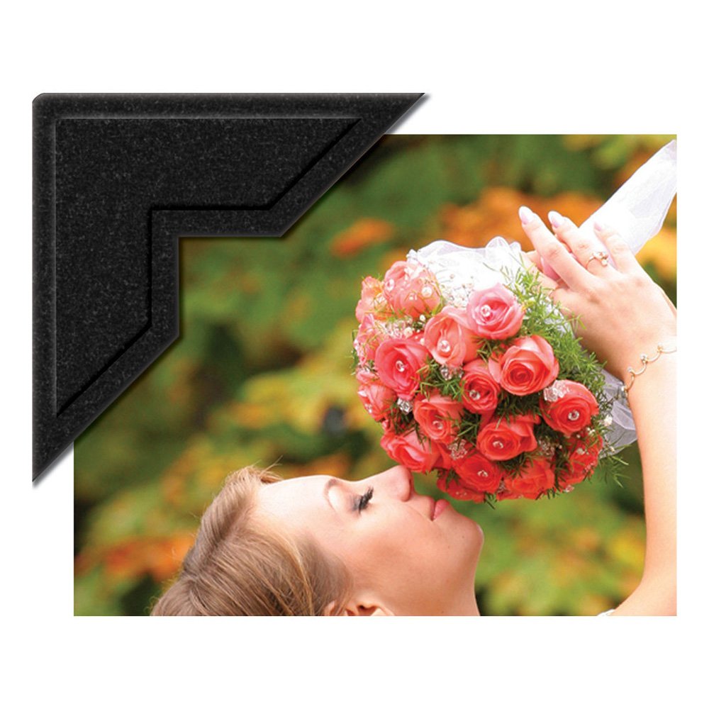 Lineco Infinity Archival Paper Photo Corners - Black - Acid-Free, Self-Adhesive for Scrapbooking, Framing & Photo Albums (Pack of 100) - Perfect for Archiving Memories, Craft Projects & Displaying Photos