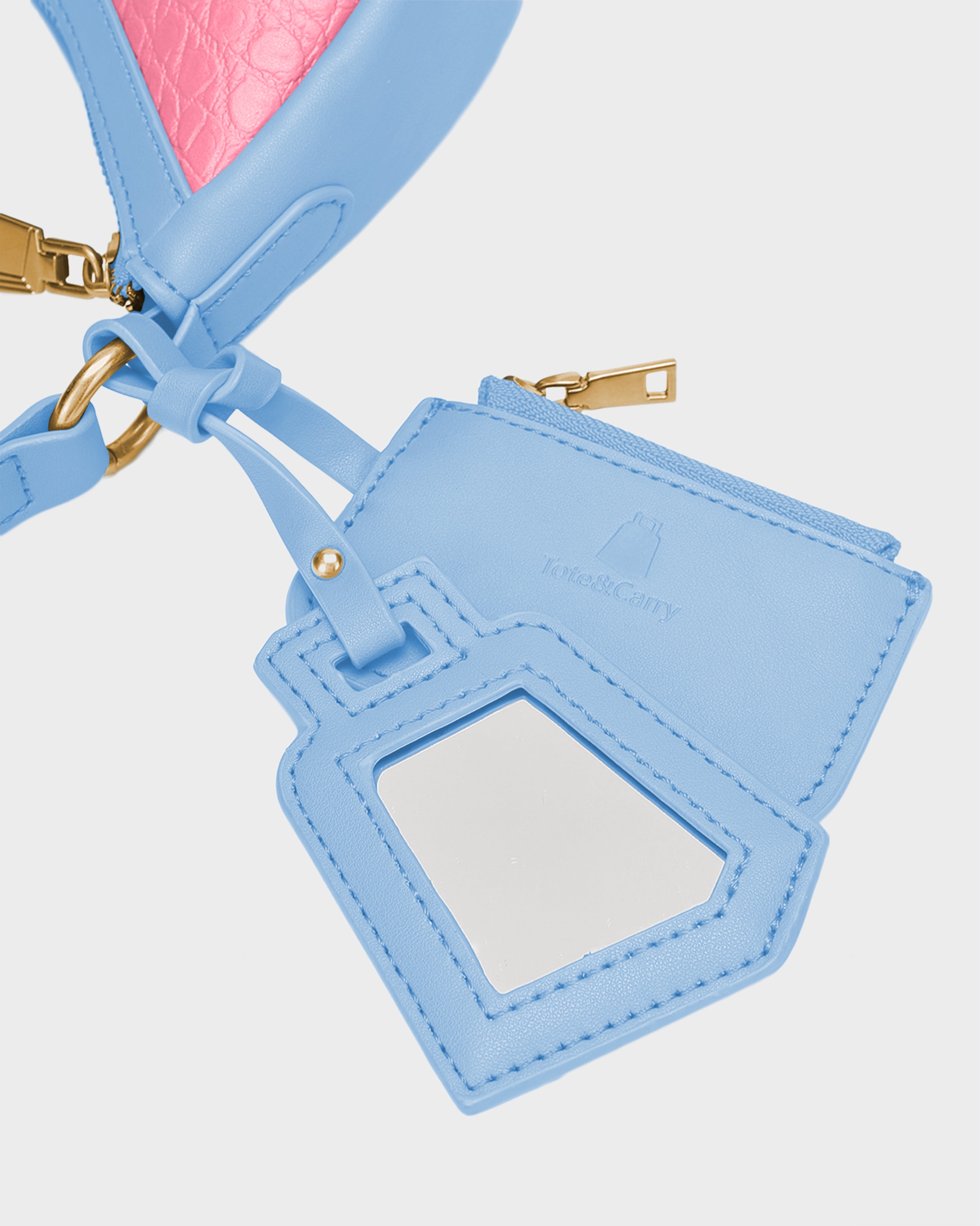 Stylish Cutie Shoulder Purse for Women - Trendy Blue & Pink Crossbody Bag | Perfect for Shopping, Travel & Everyday Use
