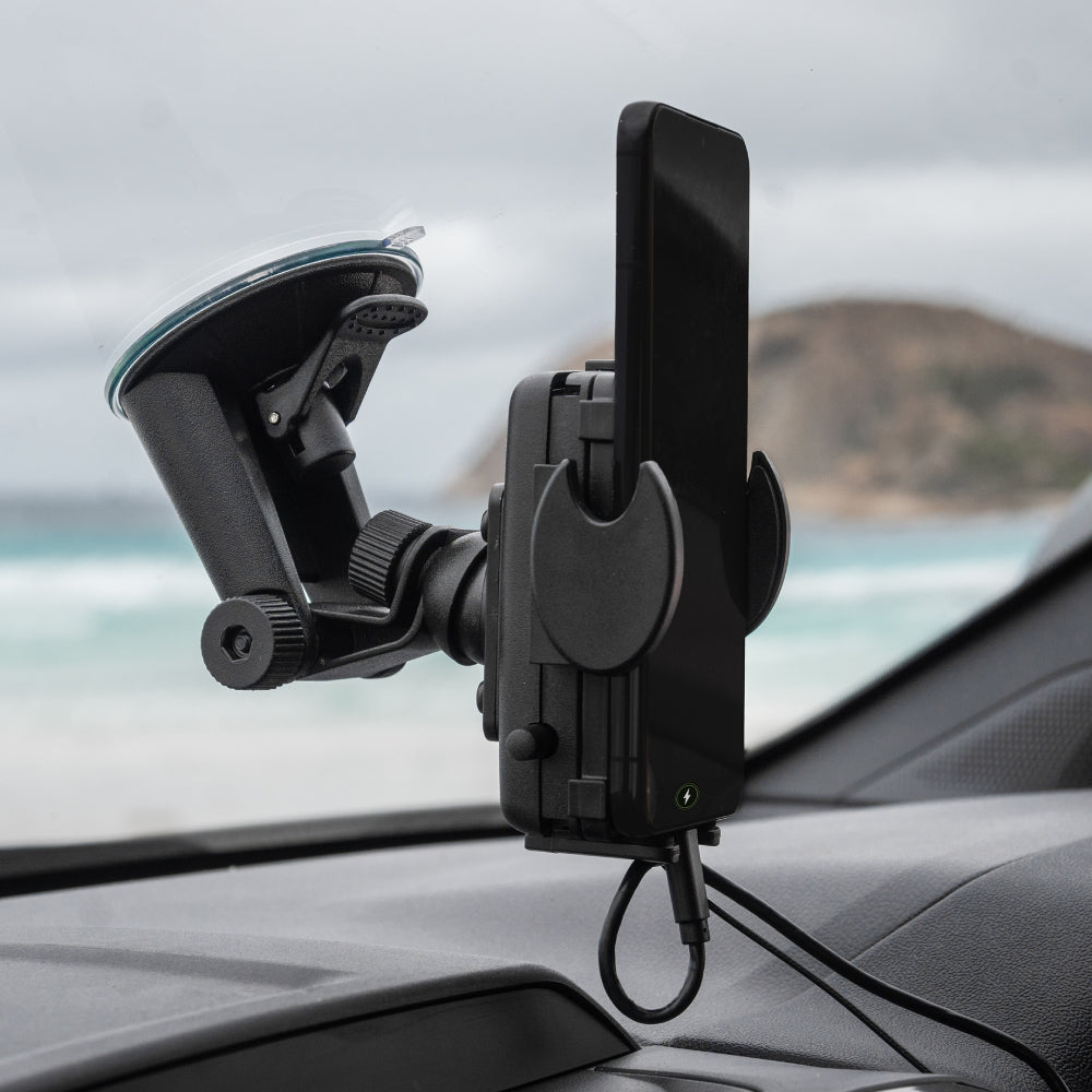 Universal Car Phone Holder for iPhone with Lightning Connector - DIY Adjustable Mount for Safe Driving & Hands-Free Navigation