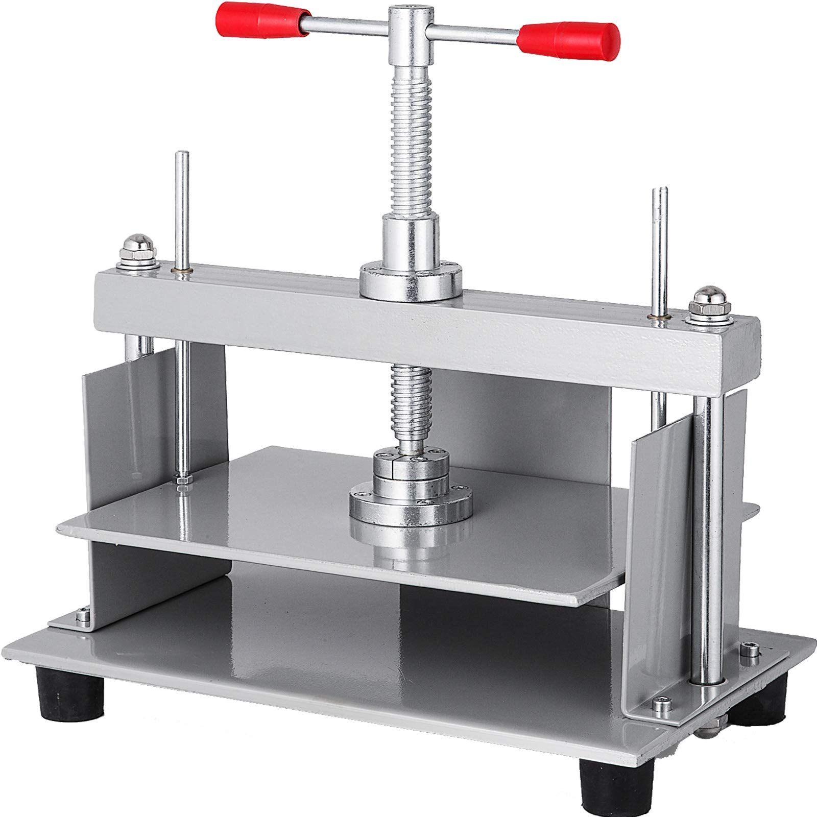 VEVOR Manual Paper Press Machine 12x8.6 Inch - A4 Paper Flattening Press with 10cm Thickness Steel Frame - Hand Operated Bookbinding & Papermaking Press for DIY Crafts, Scrapbooking & Book Restoration