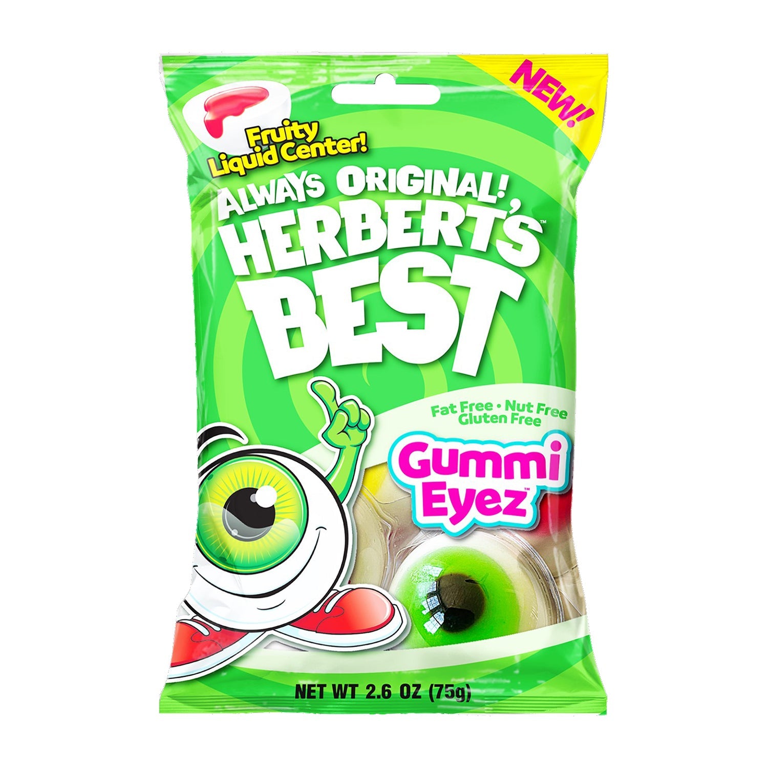 Efrutti Gummy Eyez Candy - 2.6oz Resealable Bag - Fun Halloween Treats, Party Favors & Movie Night Snacks