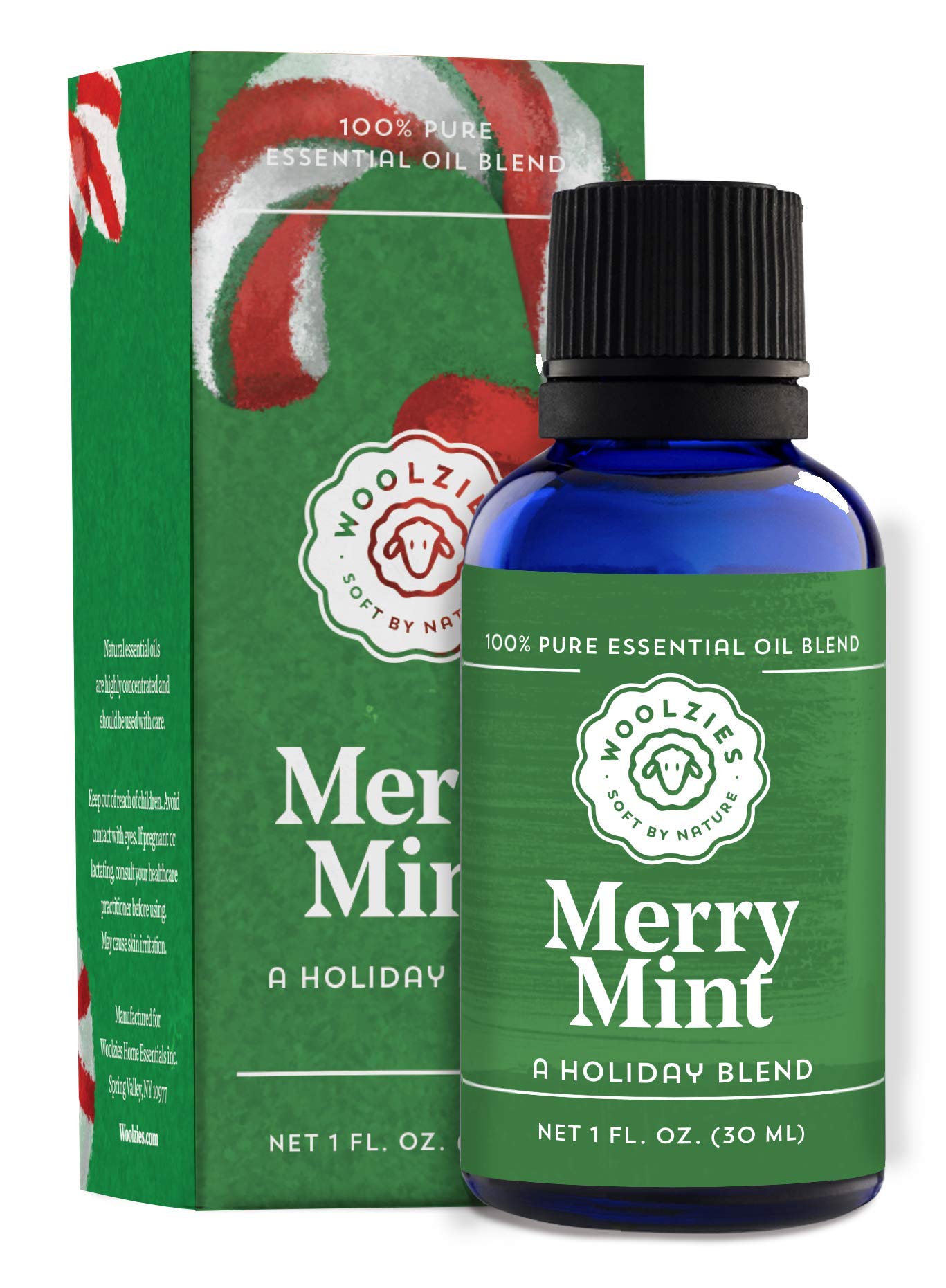 Merry Mint Holiday Essential Oil Blend - 1 Fl Oz | Aromatherapy, Soap Making, Candle & Lotion DIY | Perfect for Christmas Gifts, Home Spa & Relaxation