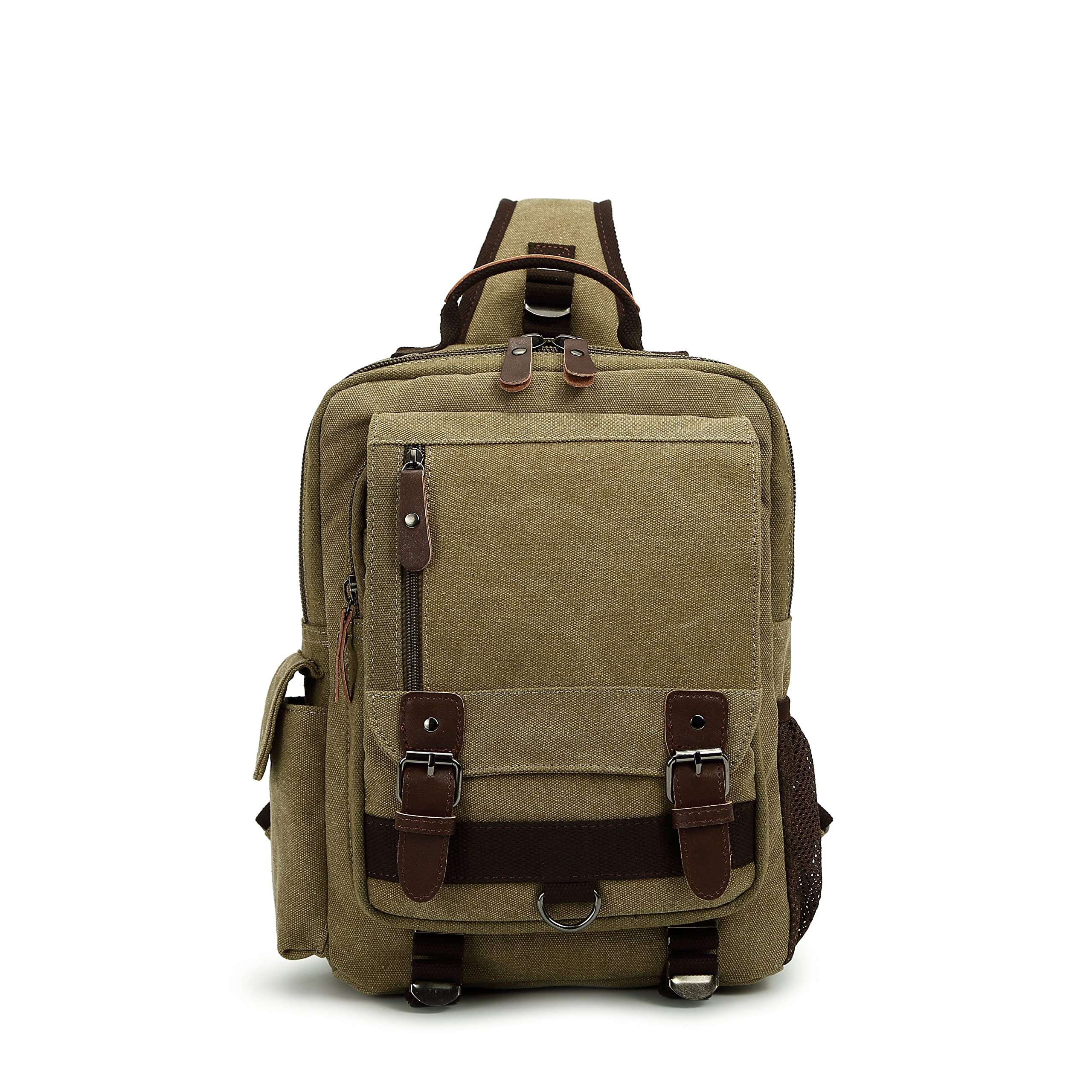 Sechunk Canvas Backpack - Messenger & Sling Bag for Men & Women | Daily Commute & Travel