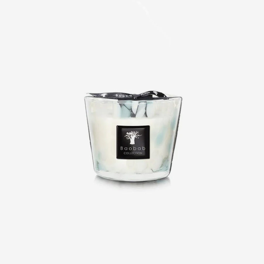 Baobab Collection Sapphire Pearls Scented Candle - Luxury Home Fragrance for Relaxation & Romantic Ambiance | Premium Soy Wax Candle for Bedroom, Bathroom & Living Room Decor