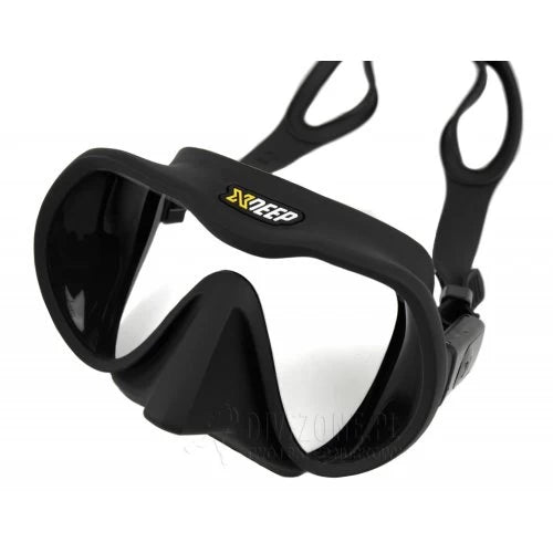 XDEEP Radical Frameless Black Scuba Diving Mask - Lightweight & Comfortable for Snorkeling, Freediving & Underwater Photography