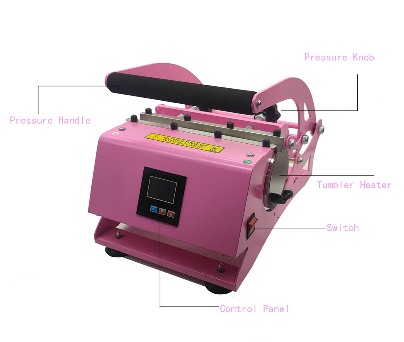 Sublimation Heat Press Machine for Tumblers - 11oz 15oz 16oz 20oz 30oz Capacity - Includes Heat Resistant Gloves & Tape - Perfect for Custom Drinkware, Personalized Gifts & Small Business Printing