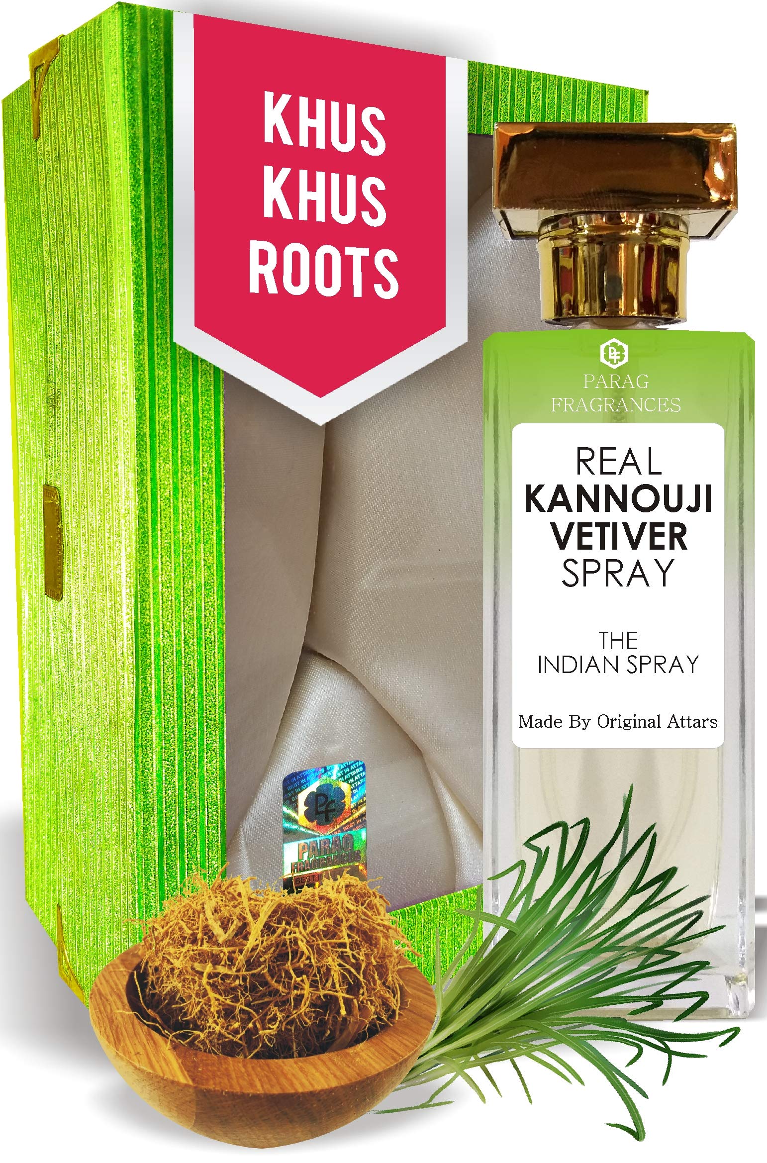 Parag Fragrances Long Lasting Kannouji Khus 60ml Eau De Parfum for Men - Premium Musk Scent, Day & Night Wear, Gift for Him