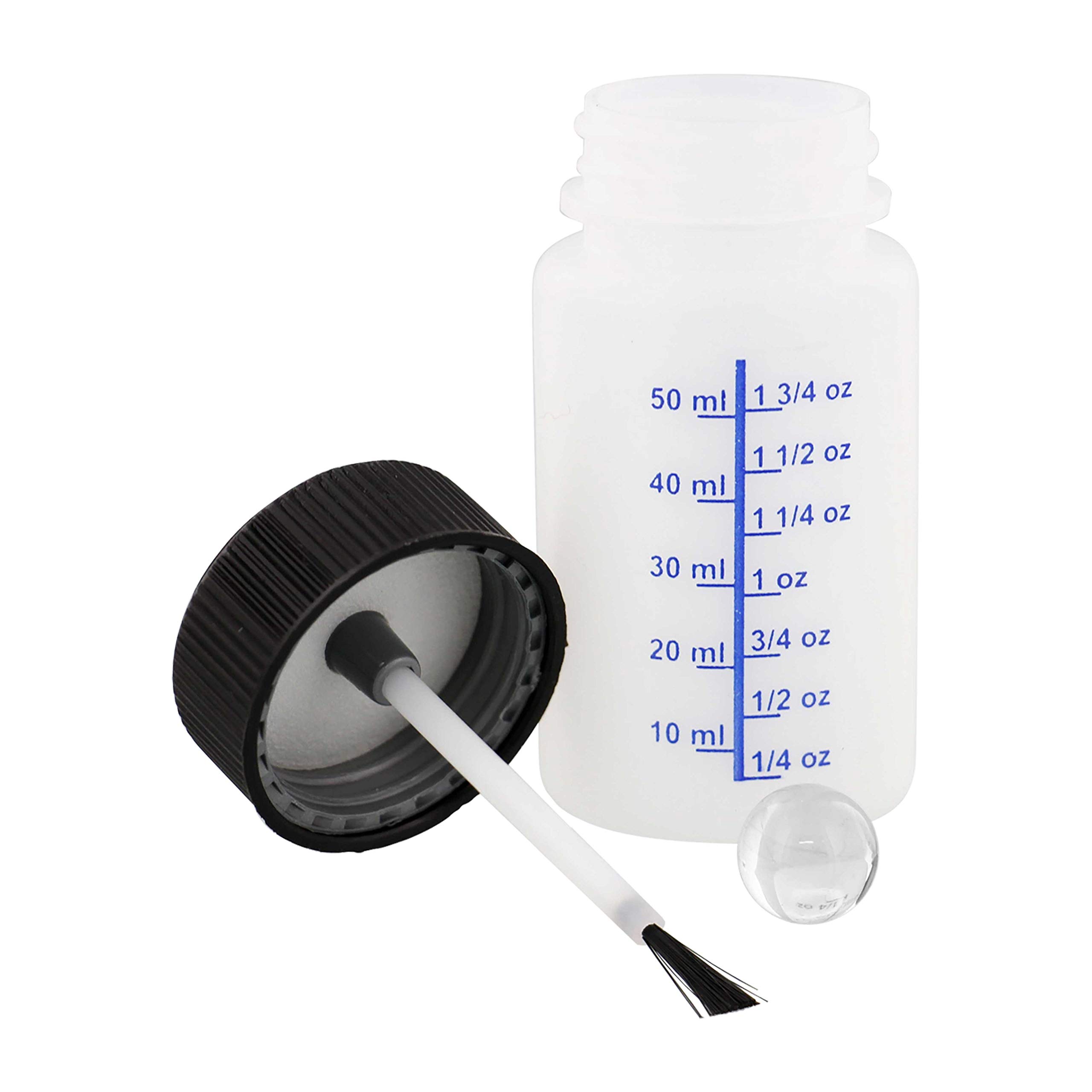 TCP Global 2oz (60ml) Paint Touch Up Bottles with Child Safety Lids - Box of 400 - Includes Mixing Ball & Applicator Brush - Perfect for Auto Car Paint Repair, Fixing Chips & Scratches - Ideal for DIY Automotive Touch Ups & Small Paint Projects