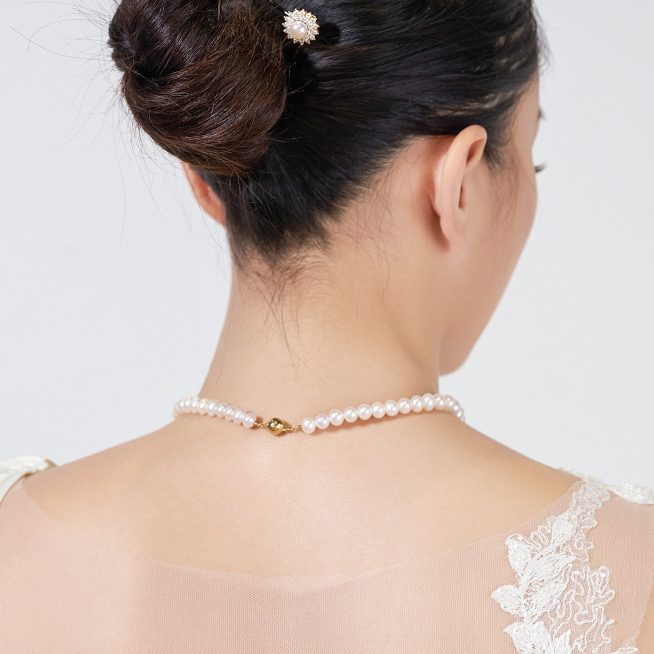 18K Gold Freshwater Pearl Necklace - Elegant Women's Jewelry Gift for Birthday, Anniversary & Wedding | KN00078 | STARRY | Perfect for Formal Events, Date Nights & Special Occasions