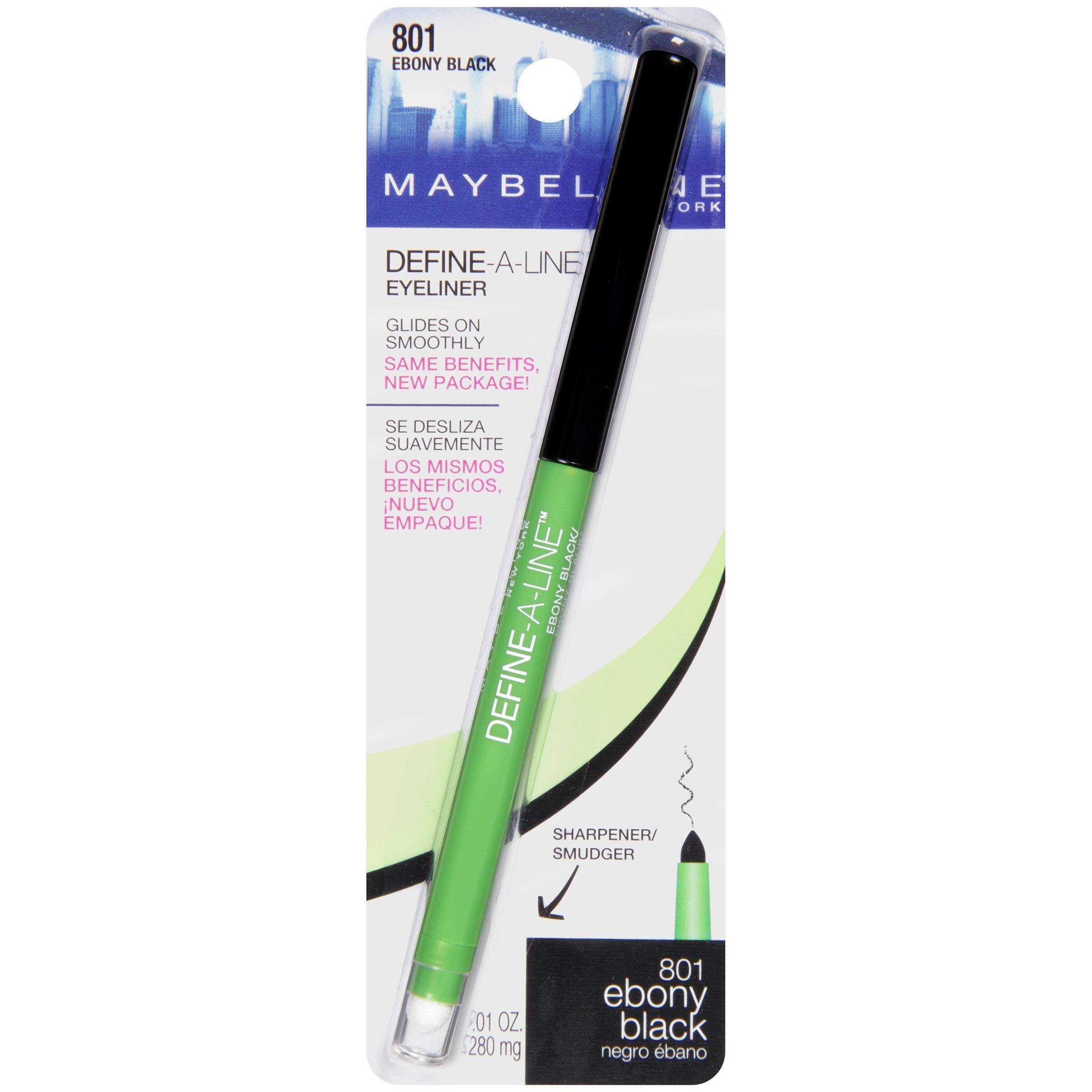 Maybelline Define A Lash Mascara - Volumizing & Lengthening, Ebony Black (Pack of 20) - Perfect for Everyday Wear, Date Night & Special Occasions