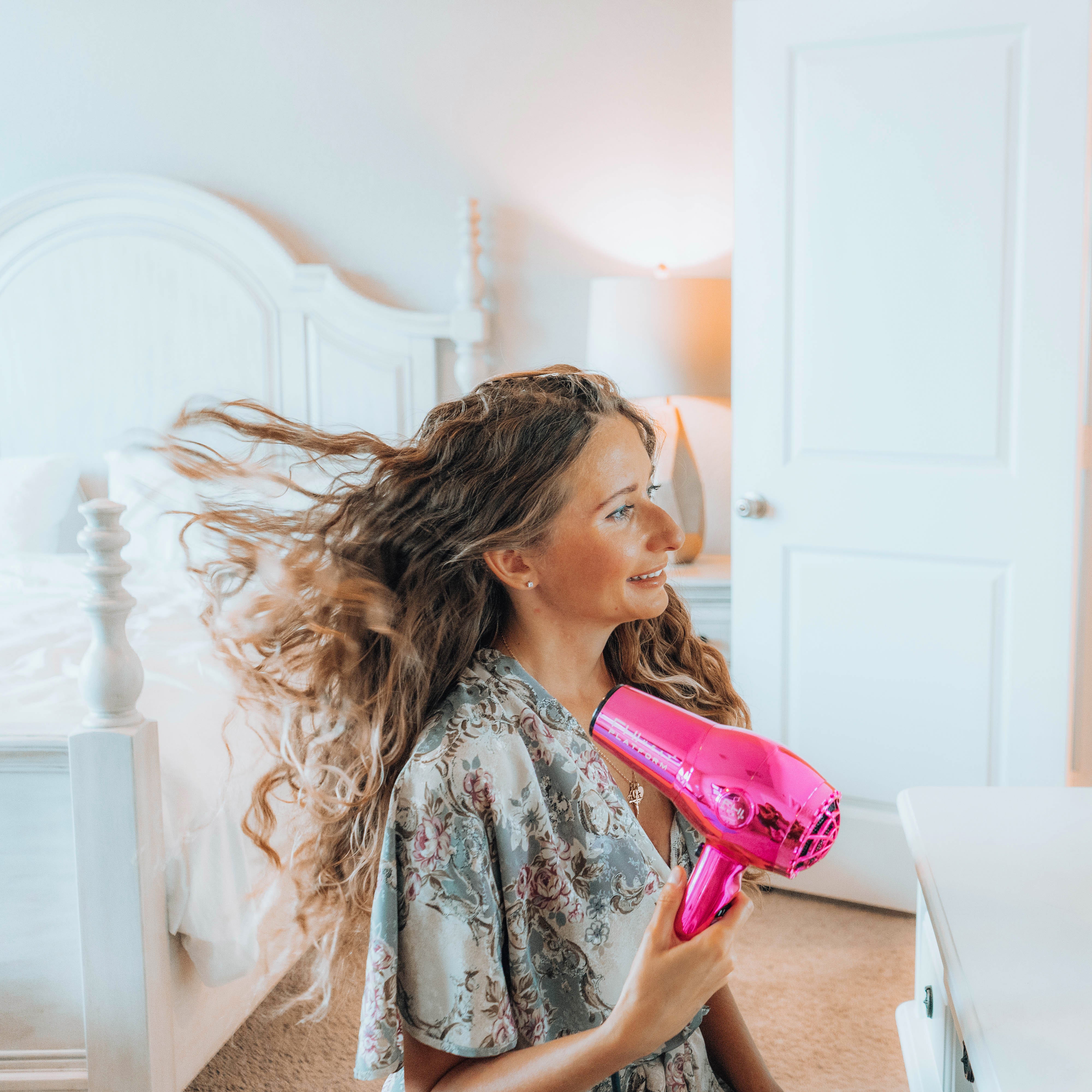 1900 Nano Lite Pro Hair Dryer - Pink Chrome | Fast Drying, Lightweight & Quiet | Perfect for Travel, Home & Salon Use