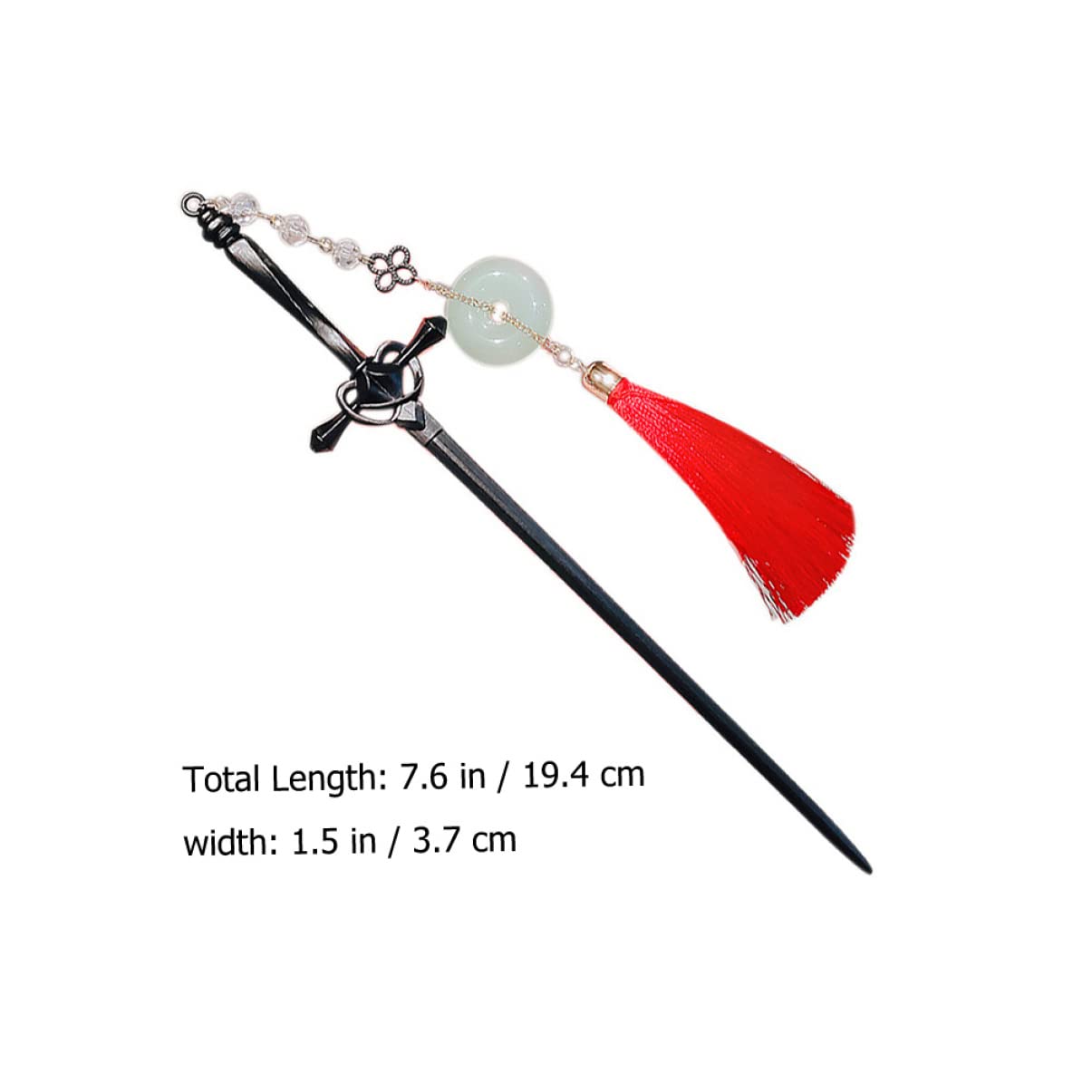 Beaupretty Women's Hair Stick with Tassel - Elegant Chignon Bun Hairpin, Chinese Sword Style Hair Accessory for Girls & Women | Perfect for Weddings, Cosplay, and Traditional Hairstyles