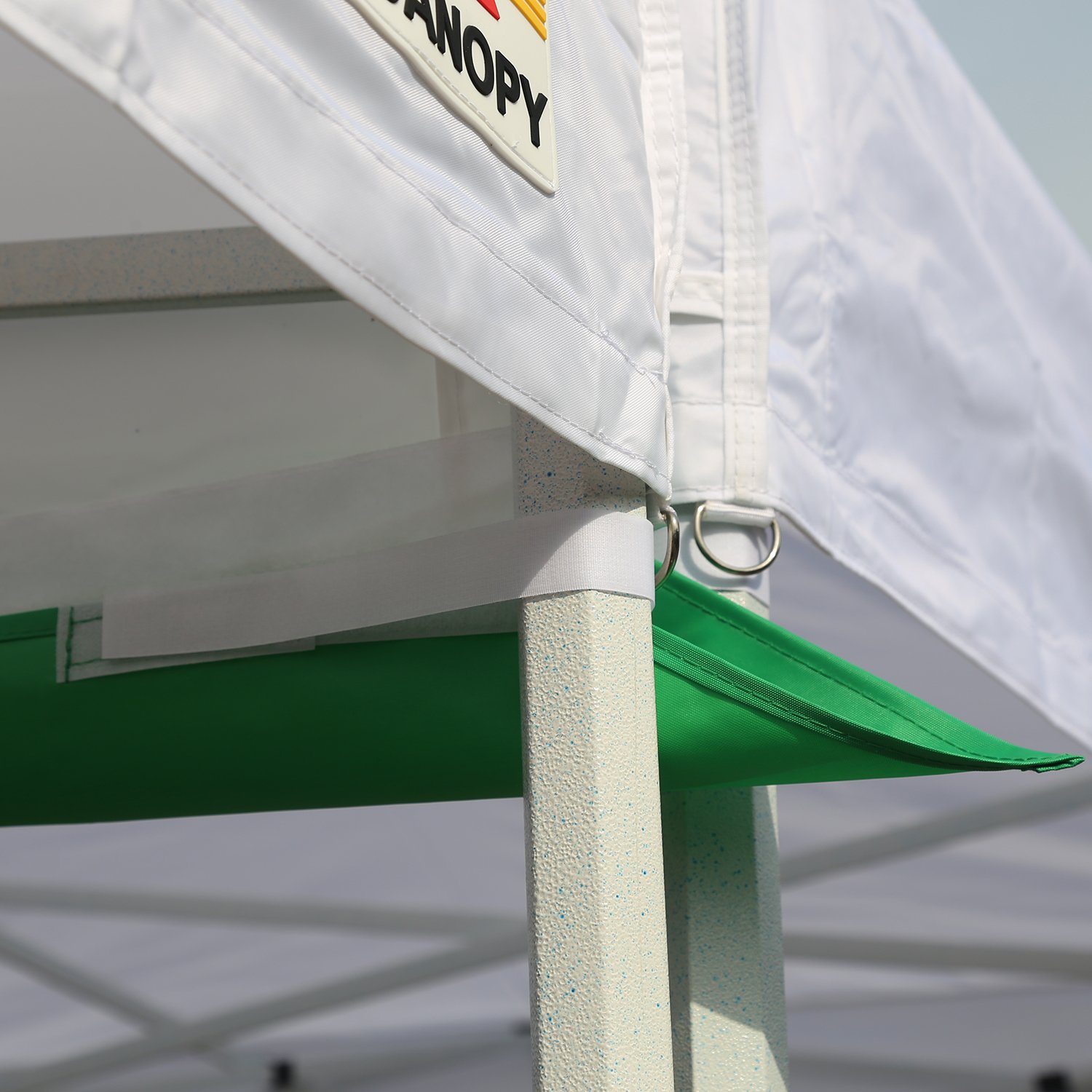 10ft ABCCANOPY Rain Gutter for Pop Up Canopy - Kelly Green Waterproof Shelter Accessory for Outdoor Events, Camping & Backyard Parties