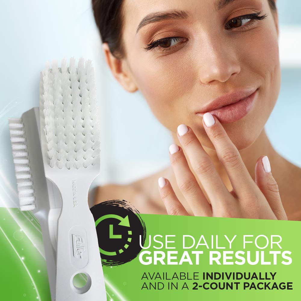 Fuller Brush Hand 'N Nail Brush – Durable Odor-Resistant Nail Cleaner for Fingernails & Toenails – Perfect for Daily Grooming, Cuticle Care & Hand Cleaning (2 Pack) – Ideal for Home, Travel & Salon Use