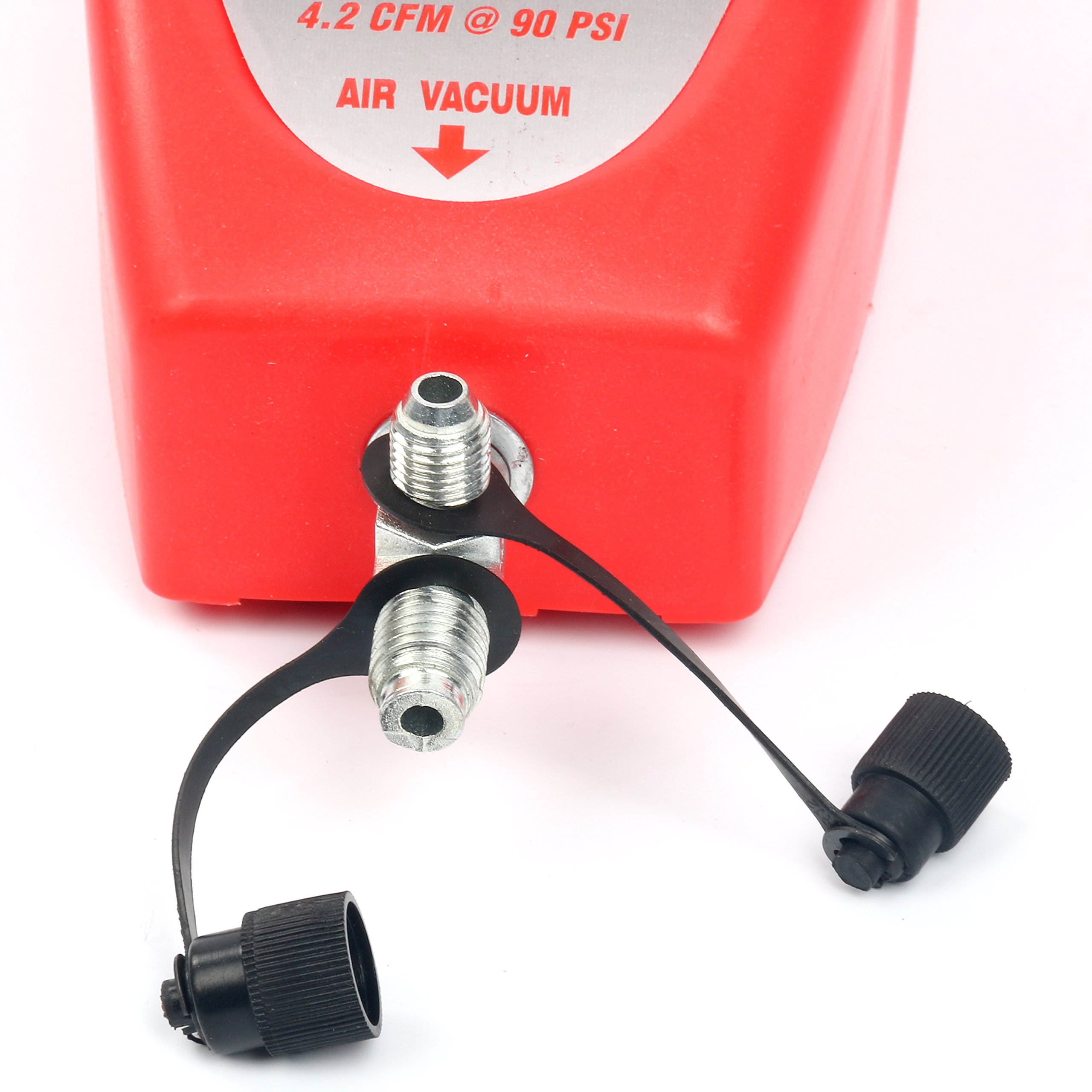 YaeTek 4.2CFM Pneumatic Vacuum Pump - Air Operated HVAC Tool for A/C System, Auto Repair & Refrigerant Recovery | Perfect for Automotive AC Service & Home Air Conditioning Maintenance