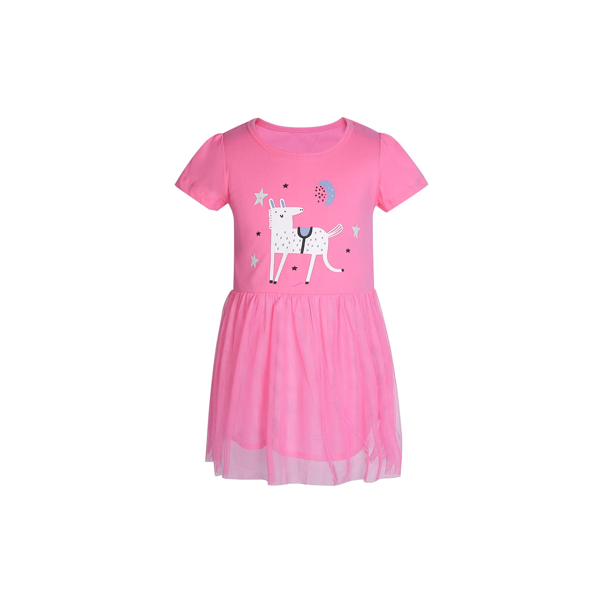 JELLY LULU Girls Cotton Dress for Toddlers - Elegant Princess Party Dress & Casual Play Outfit - Perfect for Birthday Parties, Tea Parties, School Events & Daily Wear