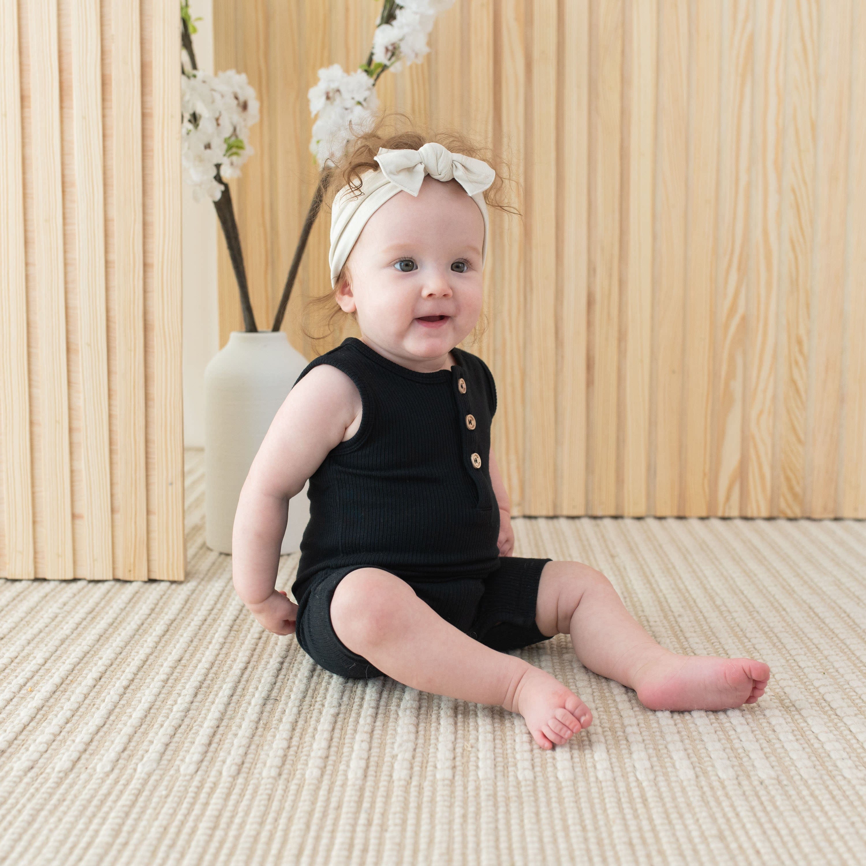 Midnight Blue Ribbed Sleeveless Shortall Jumpsuit - Casual Summer Outfit for Women | Perfect for Beach, Picnic & Outdoor Activities