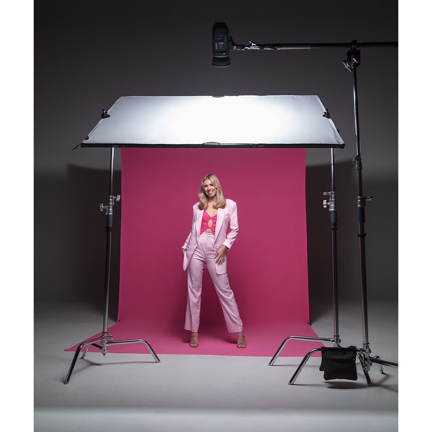 X Drop Pro Wrinkle Resistant Photography Backdrop - Dark Pink (8' x 13') for Studio, Portrait & Event Photography | Durable Fabric Background for Professional Shoots