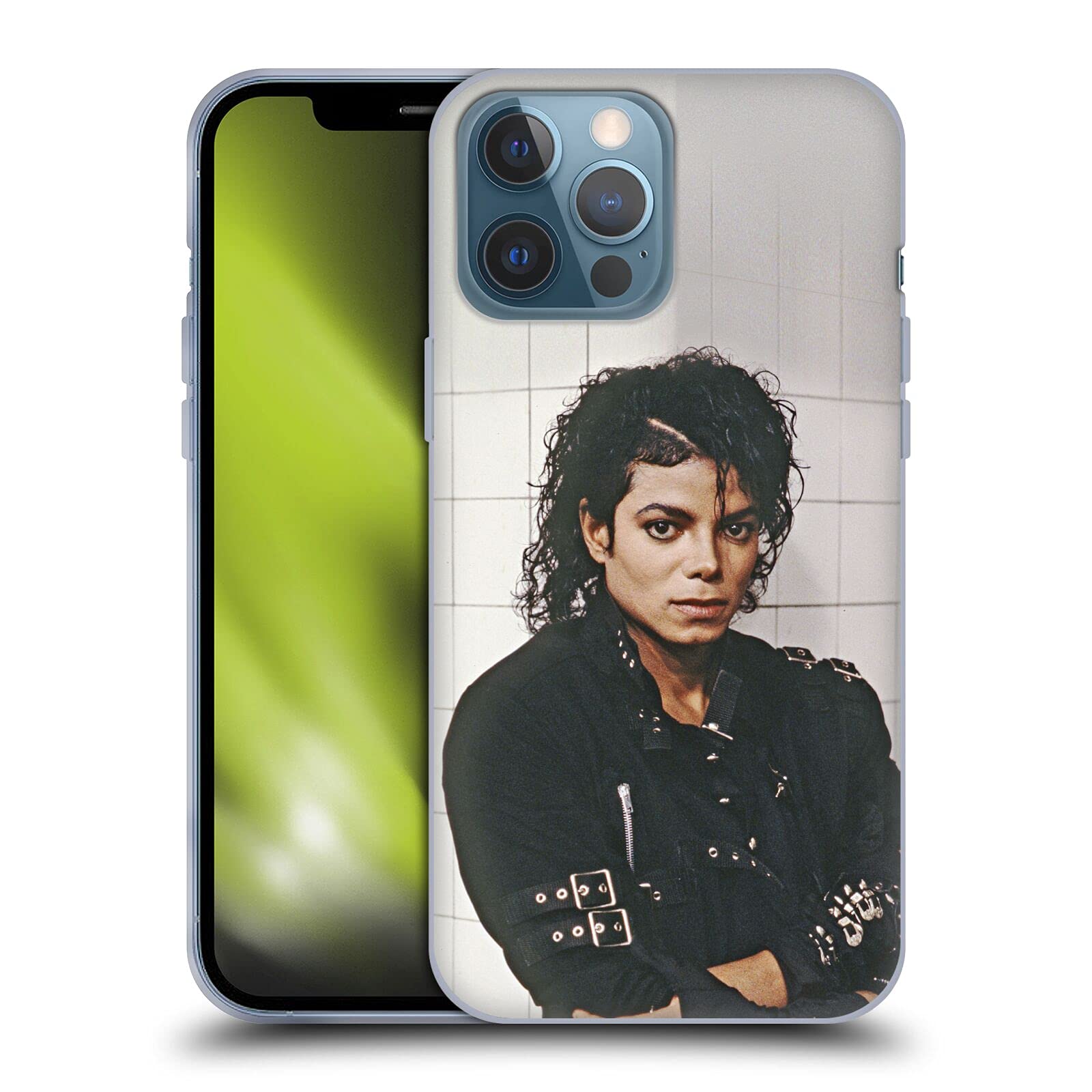 Official Michael Jackson Bad Iconic Photos Soft Gel Case for Apple iPhone 13 Pro Max - Durable Protective Cover with Premium Print - Perfect for Fans, Collectors & Music Lovers
