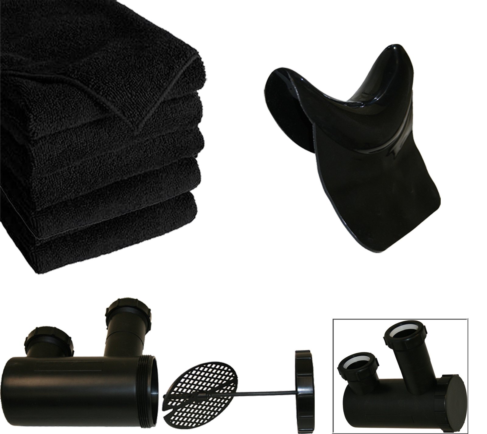 Ultra Lightweight High Tensile Strength ABS Salon Shampoo Bowl with Vacuum Breaker - Professional Hair Washing Basin for Salons & Spas - Perfect for Hairdressers, Stylists & Home Use