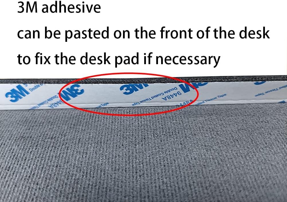 Non-Slip PU Leather Office Desk Pad - Waterproof Writing Mat with Full Grip Fixation Lip, Gaming & Laptop Keyboard Workstation Protector - Custom Size Table Blotter (Black) - Perfect for Home Office, Gaming Setup & Workspace Organization