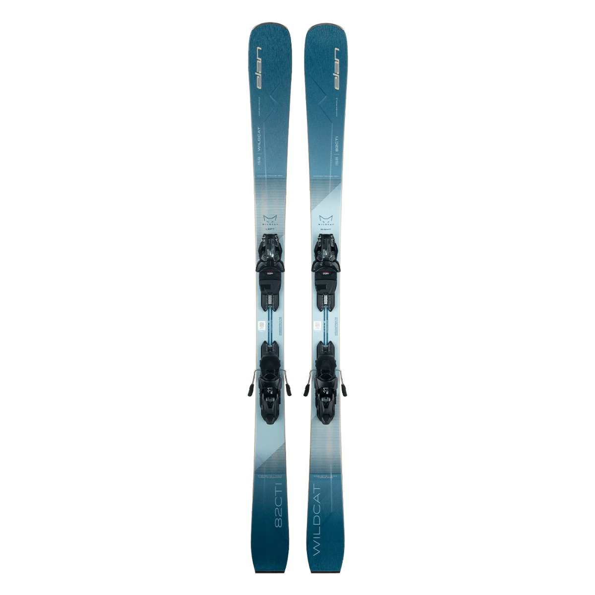 Elan WILDCAT 82 CTI PS Skis with ELX 11.0 DB383418 Bindings 2025 - Perfect for All-Mountain Skiing and Freeride Adventures