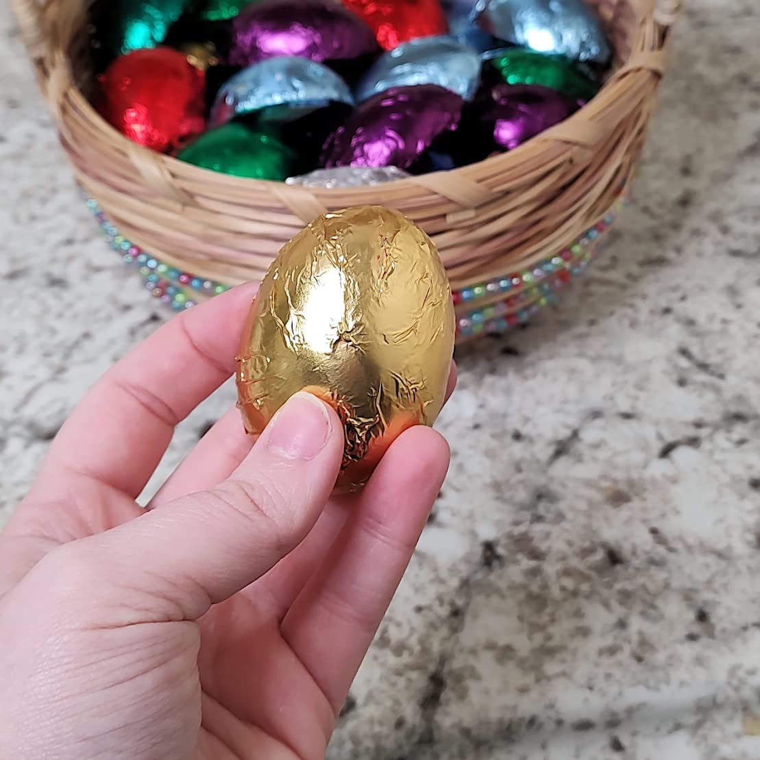 Belgian Dark Chocolate Easter Eggs - Butter Cream Filled - 6pc for Easter Baskets
