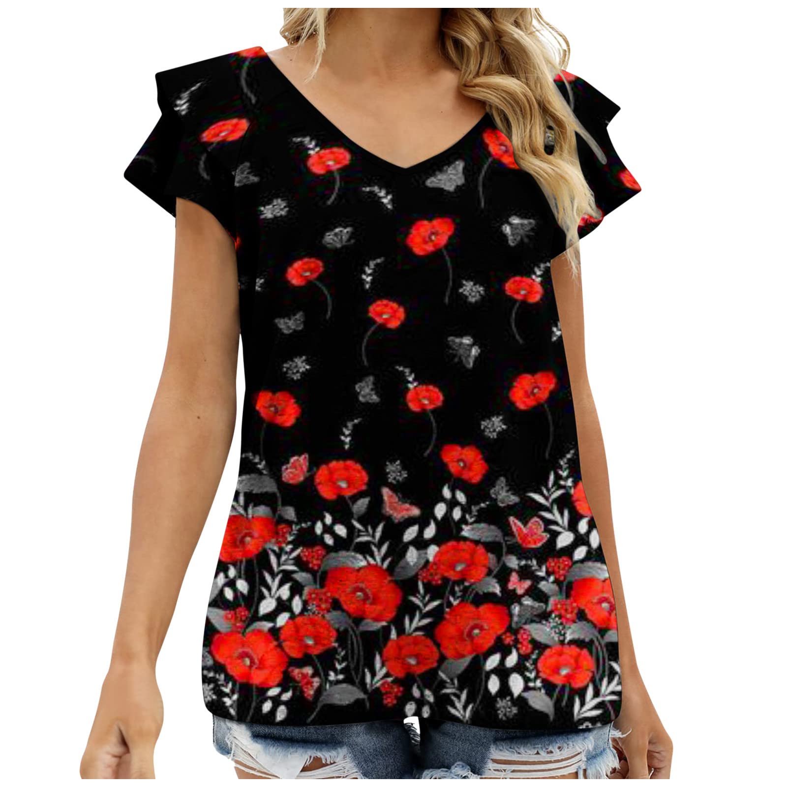 Vintage Music Lover V-Neck Button-Up Tunic Tank Top for Women - Retro Style Casual Summer Shirt, Perfect for Concerts, Music Festivals & 90s Inspired Outfits | Breathable & Comfortable Performance Wear for Daily Use, Beach Days & Street Style Fashion