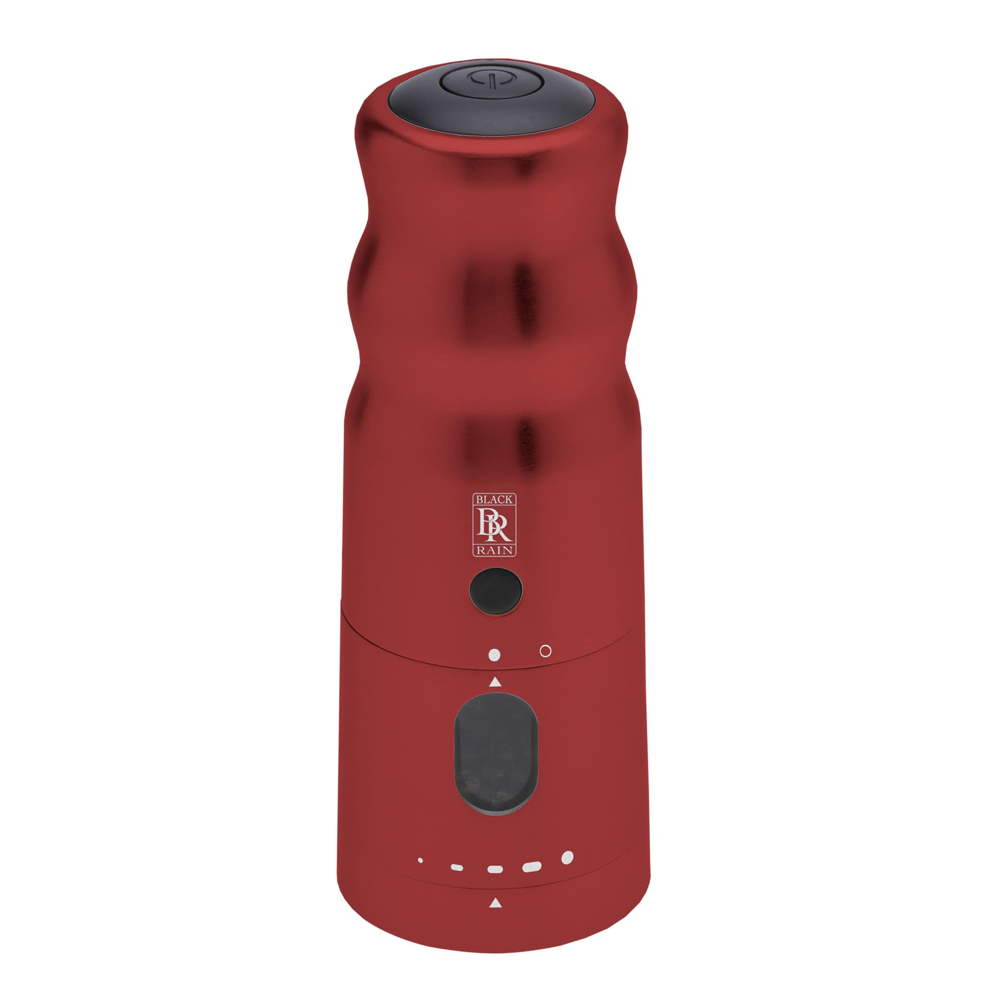 Premium BLACK RAIN Pepper Mill - Heavy Duty Professional Grade High Output Pepper Grinder for Kitchen & Restaurant Use (Red) - Perfect for Cooking, Grilling & Seasoning Dishes