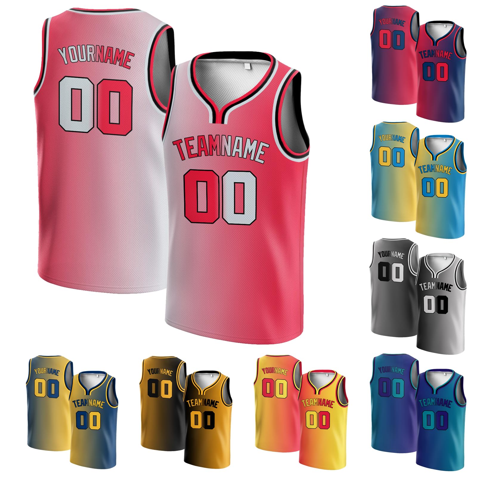 Custom Basketball Jerseys Blue - Personalized Name/Number for Men & Youth - Game Day & Training