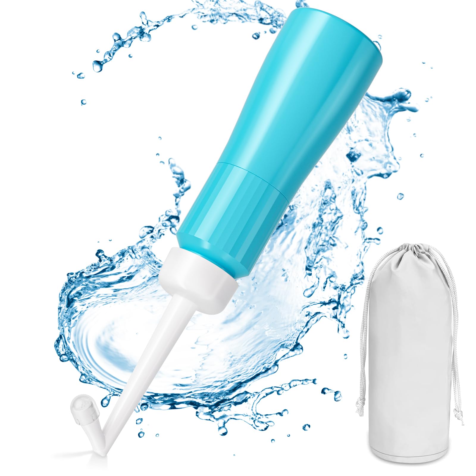 Portable Travel Bidet for Women - 350ml Personal Hygiene Bidet for Home, Camping, Outdoors & Travel - Perfect for Postpartum Care, Hiking & Road Trips