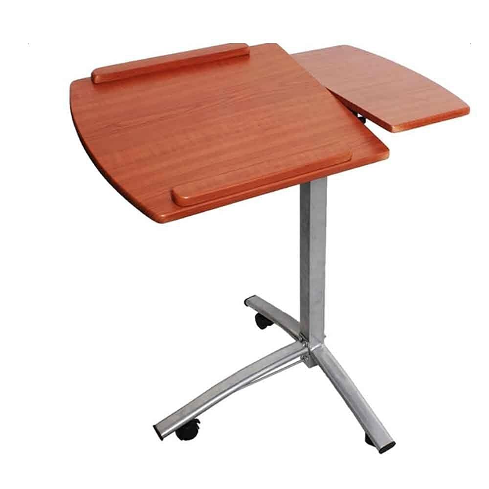 Adjustable Laptop Rolling Desk with Tilt Stand - Portable Caster Cart for Home Office, Gaming & Standing Desk - Perfect for Bedside, Office & Workspace Use