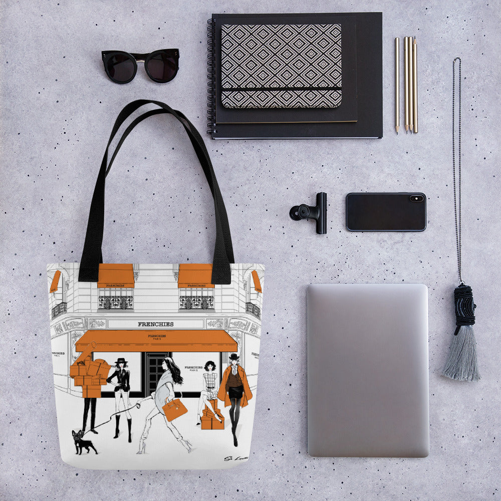 French Bulldog Themed H Tote Bag - Stylish & Durable Canvas Shoulder Bag for Women, Perfect for Shopping, Beach, Work & Travel Accessories
